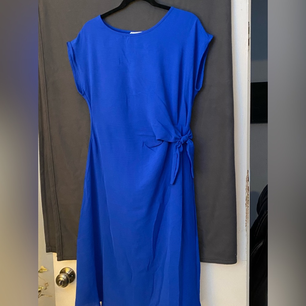 See you Monday blue dress